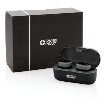 Logo trade promotional item photo of: Swiss peak TWS earbuds