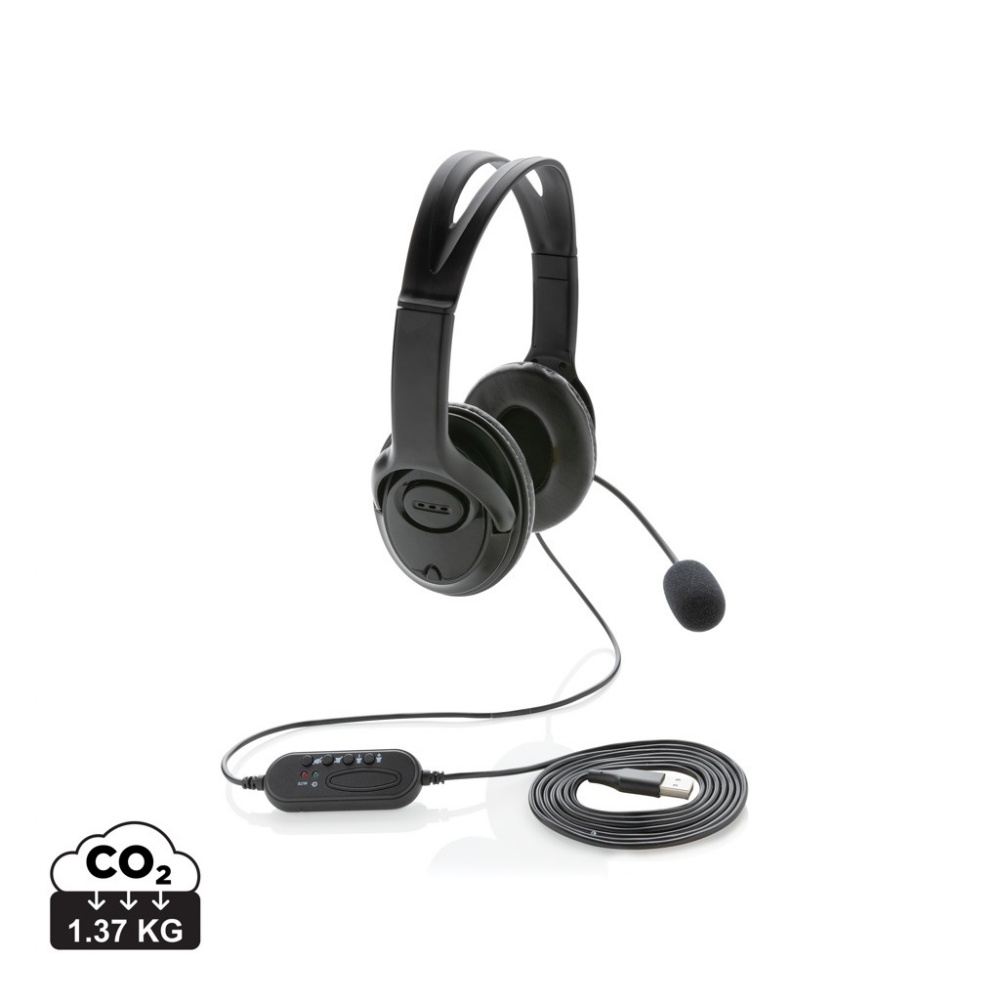 Logotrade business gifts photo of: Over ear wired work headset