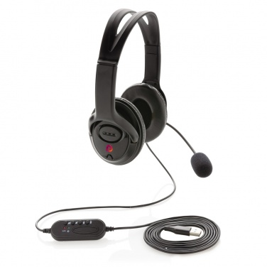 Logotrade promotional item image of: Over ear wired work headset