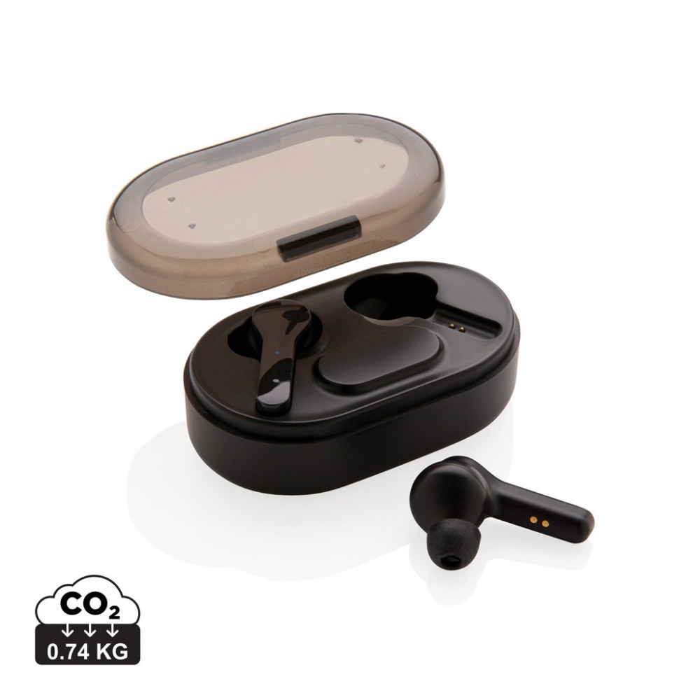 Logotrade corporate gifts photo of: Light up logo TWS earbuds in charging case