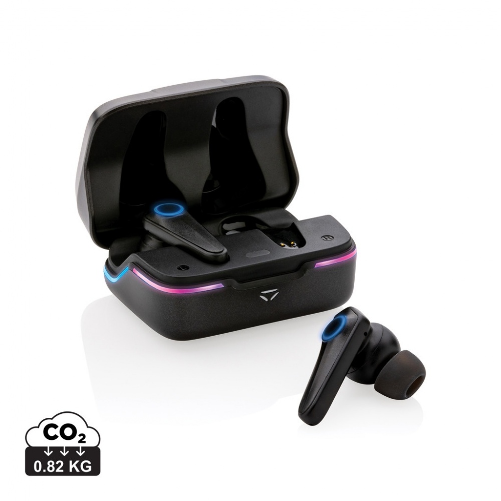 Logo trade promotional items image of: RGB gaming earbuds with ENC
