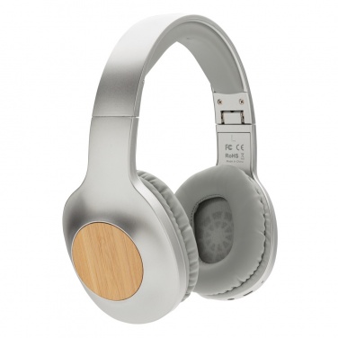 Logo trade promotional giveaways image of: Dakota Bamboo wireless headphone