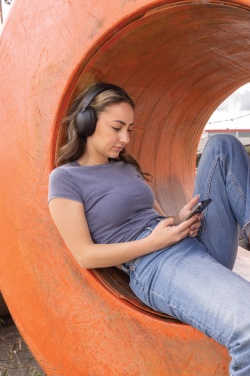 Logo trade promotional merchandise image of: Urban Vitamin Cupertino RCS rplastic ANC headphone