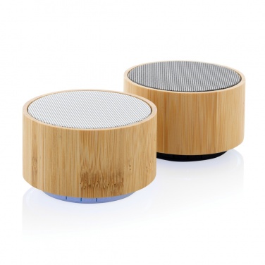 Logo trade advertising products picture of: RCS recycled plastic and bamboo 3W wireless speaker