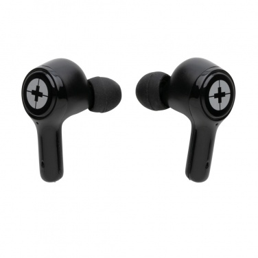 Logo trade promotional items picture of: RCS recycled plastic Swiss Peak ANC TWS earbuds