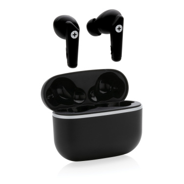 Logotrade corporate gifts photo of: RCS recycled plastic Swiss Peak TWS earbuds 2.0