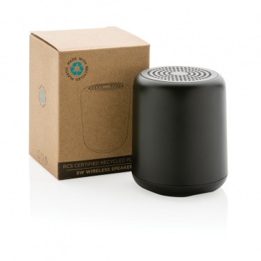 Logo trade promotional product photo of: RCS certified recycled plastic 5W Wireless speaker