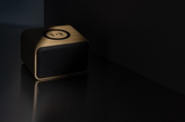 Logo trade promotional items picture of: RCS Rplastic 3W speaker with bamboo 5W wireless