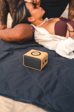 Logotrade business gifts photo of: RCS Rplastic 3W speaker with bamboo 5W wireless