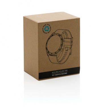 Logo trade promotional products image of: RCS recycled TPU Fit Watch round