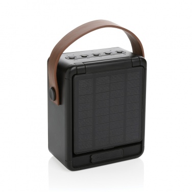 Logo trade promotional gift photo of: Skywave RCS recycled plastic solar speaker 12W
