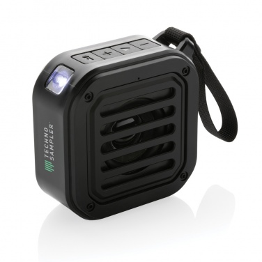 Logo trade promotional giveaway photo of: 3W RCS recycled plastic wireless sunwave solar speaker