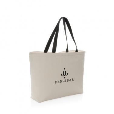 Logo trade promotional merchandise image of: Impact Aware™ 285 gsm rcanvas large cooler tote undyed
