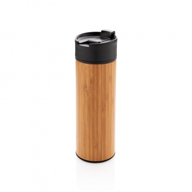 Logo trade business gifts image of: Bogota vacuum bamboo coffee mug