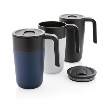 Logotrade promotional merchandise photo of: GRS Recycled PP and SS mug with handle