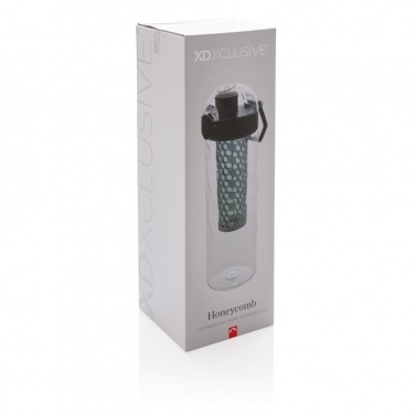 Logo trade promotional gifts image of: Honeycomb lockable leak proof infuser bottle