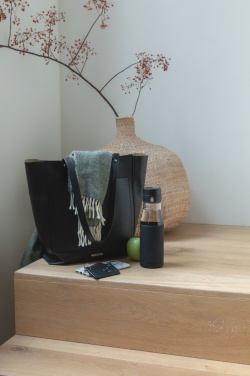 Logotrade corporate gift picture of: Ukiyo glass hydration tracking bottle with sleeve