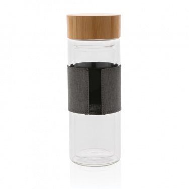 Logotrade promotional items photo of: Impact double wall borosilicate glass bottle