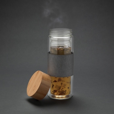 Logotrade promotional products photo of: Impact double wall borosilicate glass bottle