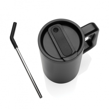 Logo trade promotional merchandise picture of: Cube RCS certified recycled steel mug 800ml