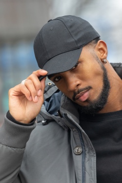Logo trade promotional giveaway photo of: Impact 6 panel 280gr Recycled cotton cap with AWARE™ tracer