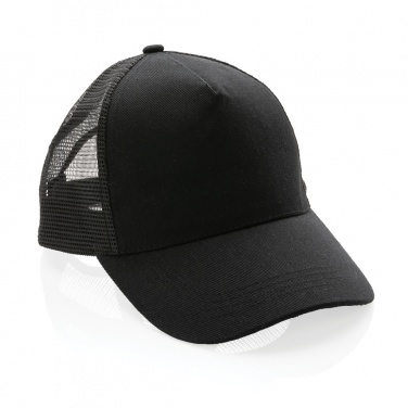 Logotrade promotional gift picture of: Impact AWARE™ Brushed rcotton 5 panel trucker cap 190gr