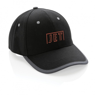 Logo trade promotional merchandise image of: Impact AWARE™ Brushed rcotton 6 panel contrast cap 280gr