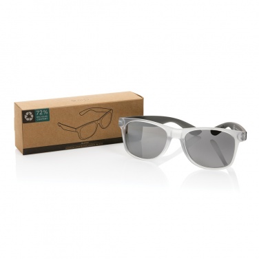 Logotrade business gift image of: Gleam RCS recycled PC mirror lens sunglasses
