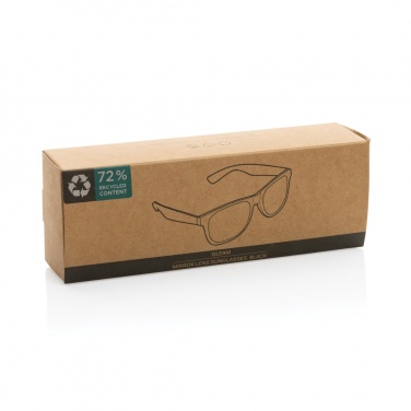 Logo trade promotional merchandise photo of: Gleam RCS recycled PC mirror lens sunglasses