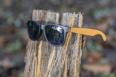 Logotrade promotional merchandise photo of: GRS recycled PC plastic sunglasses with cork