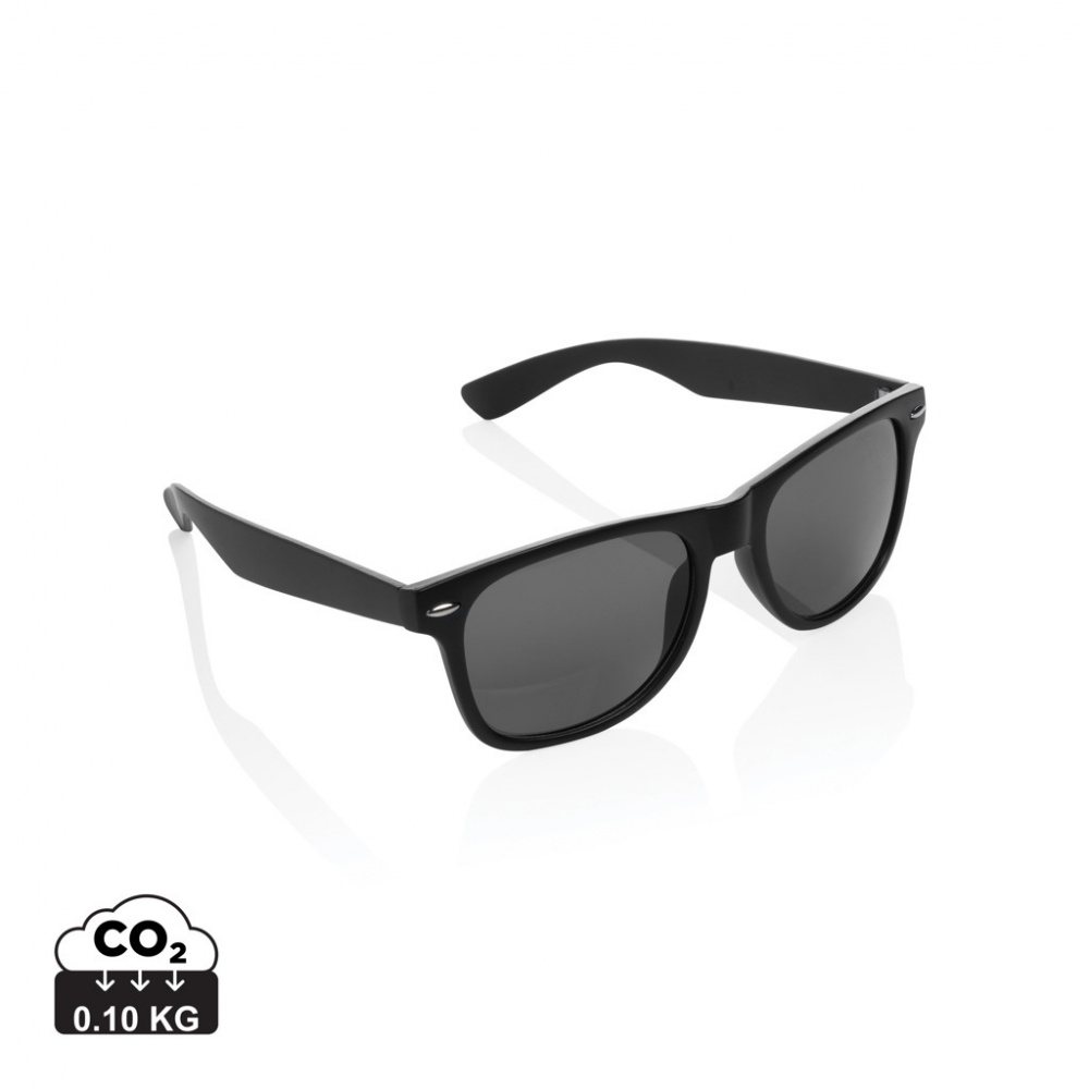 Logo trade corporate gift photo of: GRS recycled PC plastic sunglasses