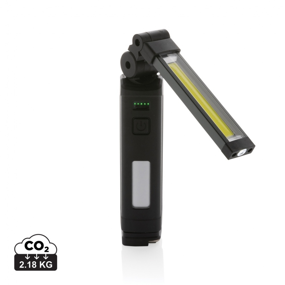 Logo trade corporate gifts image of: Gear X RCS rPlastic USB rechargeable worklight