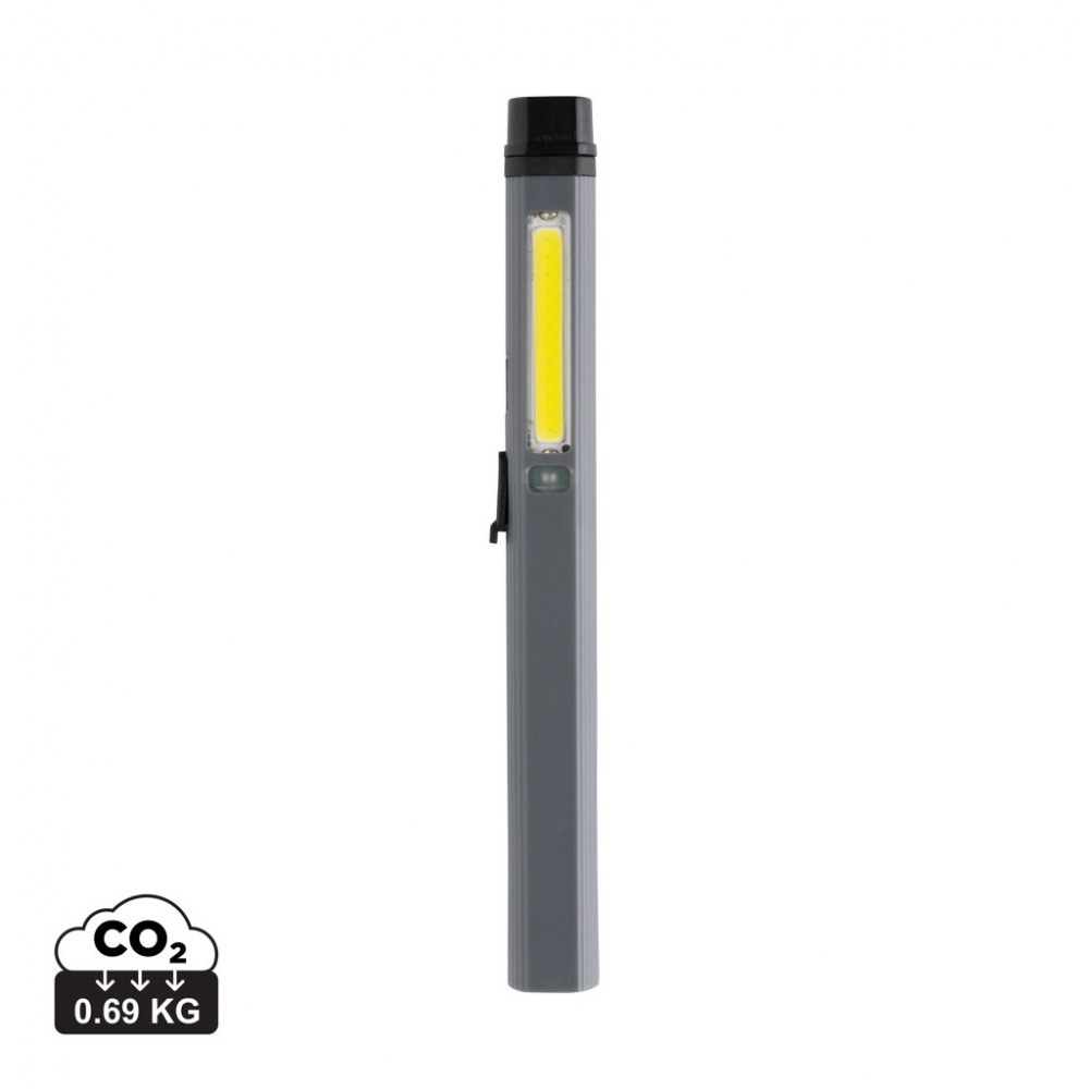 Logo trade corporate gifts image of: Gear X RCS recycled plastic USB rechargeable pen light