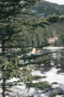 Logo trade corporate gifts image of: Bamboo and RCS certfied recycled plastic torch
