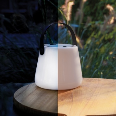 Logo trade promotional gift photo of: SolarGlow RCS recycled ABS USB-rechargeable outdoor light