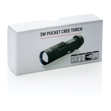 Logo trade promotional merchandise image of: 3W pocket CREE torch