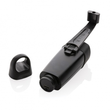 Logotrade advertising product picture of: Lightwave RCS rplastic USB-rechargeable torch with crank
