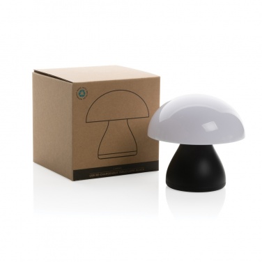 Logo trade promotional items image of: Luming RCS recycled plastic USB re-chargeable table lamp