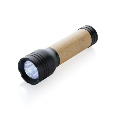 Logotrade promotional gift image of: Lucid 1W RCS certified recycled plastic & bamboo torch