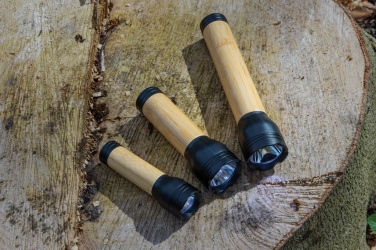 Logotrade business gift image of: Lucid 1W RCS certified recycled plastic & bamboo torch