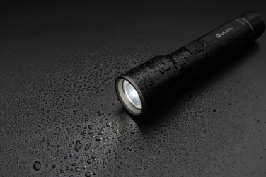 Logo trade promotional gifts image of: RCS recycled aluminum USB-rechargeable heavy duty torch