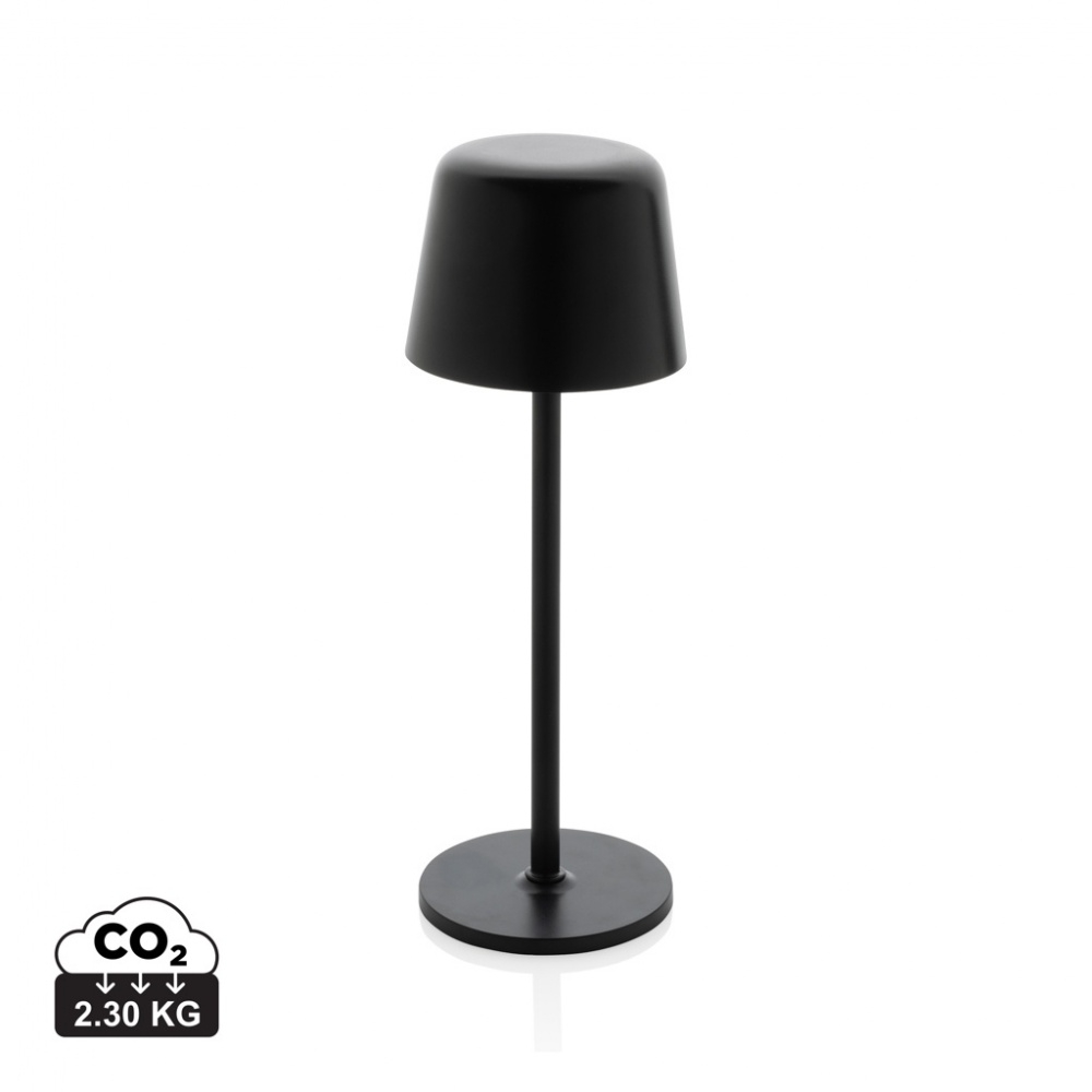 Logo trade corporate gift photo of: Zenic RCS recycled plastic USB re-chargable table lamp