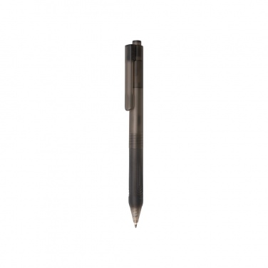 Logotrade promotional gift picture of: X9 frosted pen with silicone grip
