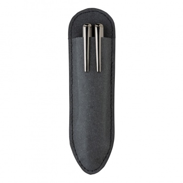 Logotrade promotional merchandise photo of: Recycled leather pen set