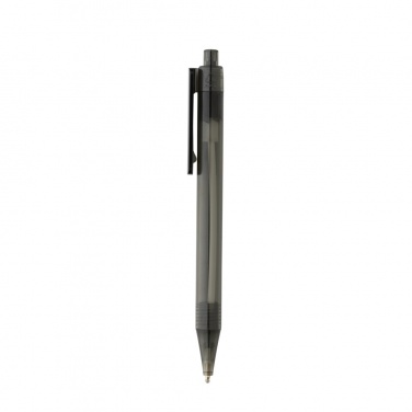 Logo trade promotional giveaways image of: GRS RPET X8 transparent pen
