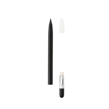 Logo trade promotional item photo of: Aluminum inkless pen with eraser