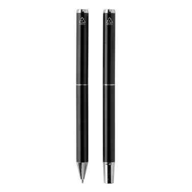 Logotrade corporate gift picture of: Swiss Peak Cedar RCS certified recycled aluminum pen set