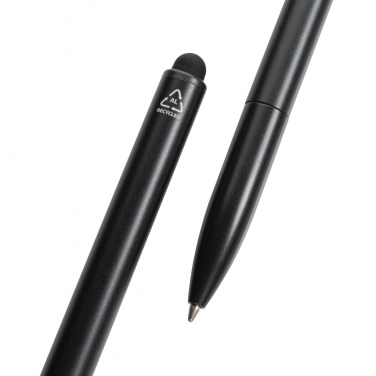 Logo trade promotional merchandise photo of: Kymi RCS certified recycled aluminium pen with stylus