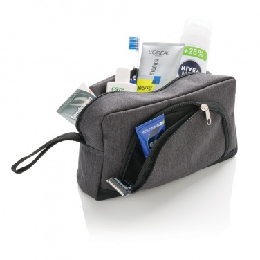 Logo trade advertising products picture of: Classic two tone toiletry bag