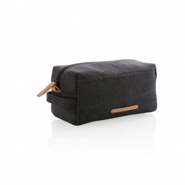 Logo trade promotional giveaway photo of: Canvas toiletry bag PVC free